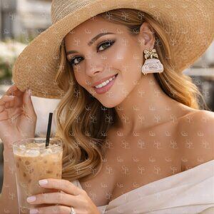 Just Married Car Earrings – Bridal Party Glam